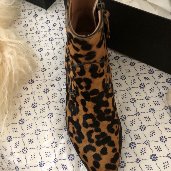 Veronica Bear Tanner Boot Leopard Pony Hair - Picture 3 of 5